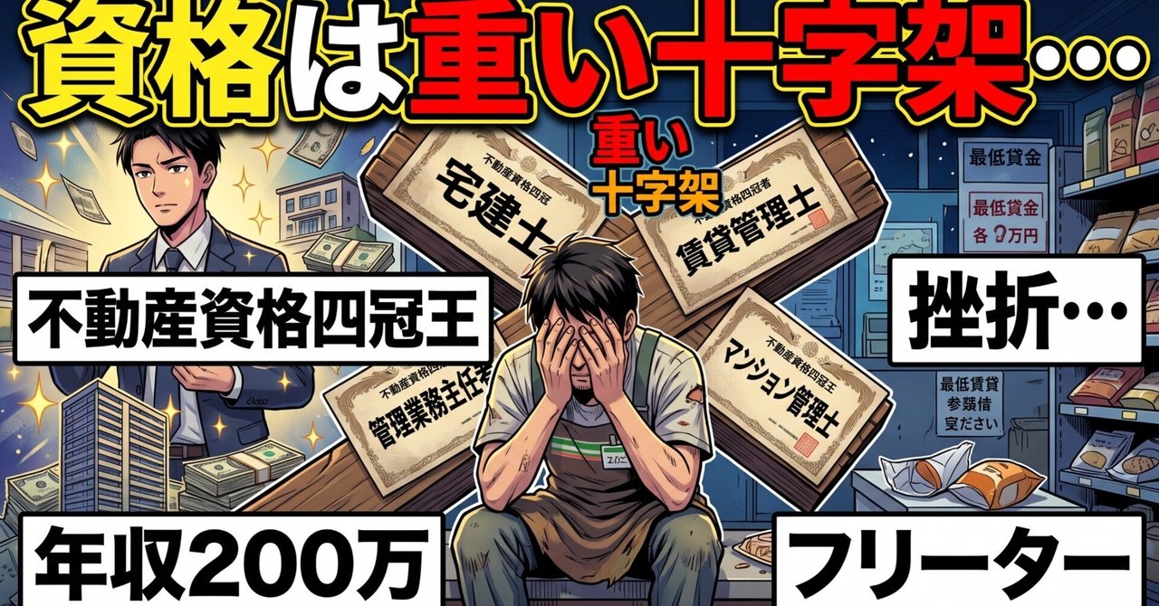 [Life Memoir] The Past Where I Became a Four-Time National Real Estate Qualification Holder, Despite Being the Least Suited Person in Japan for the Real Estate Industry